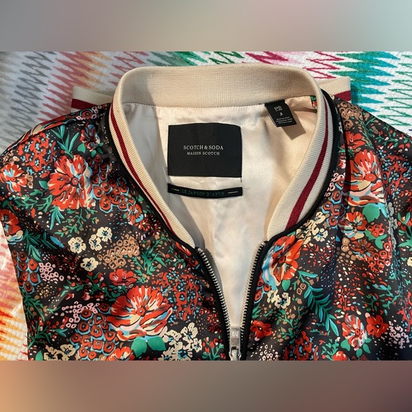 Scotch and Soda, multi print, Bomber jacket, Sz 3 (L) - Picture 2 of 7